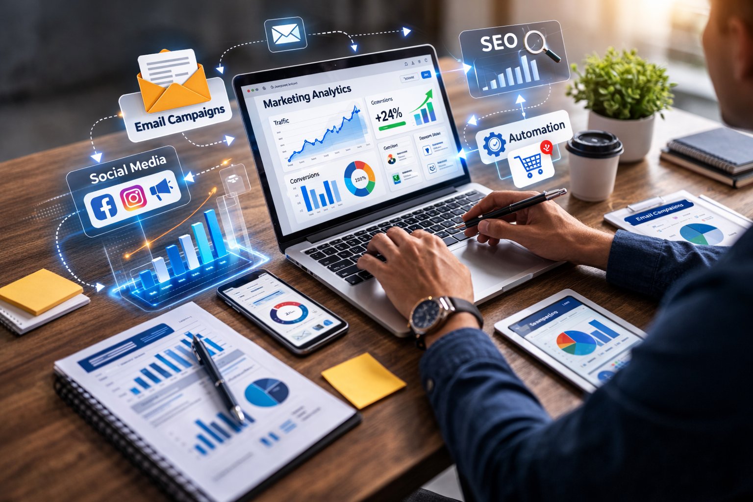 Marketing engine dashboard - Codiic